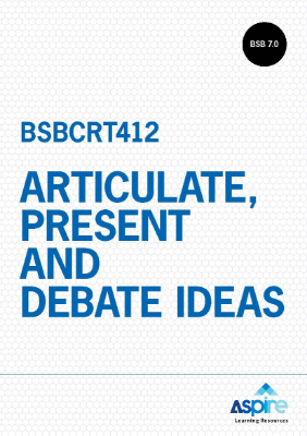 Picture of BSBCRT412 Articulate, present and debate ideas eBook