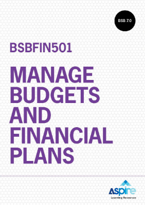 Picture of BSBFIN501 Manage budgets and financial plans eBook
