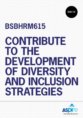 Picture of BSBHRM615 Contribute to the development of diversity and inclusion strategies Book