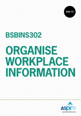 Picture of BSBINS302 Organise workplace information eBook