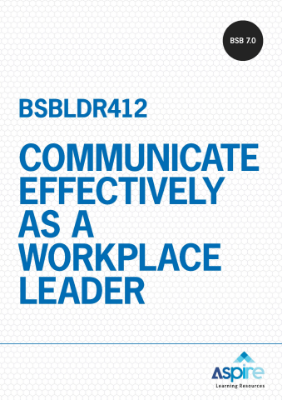 Picture of BSBLDR412 Communicate effectively as a workplace leader eBook