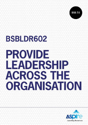 Picture of BSBLDR602 Provide leadership across the organisation eBook