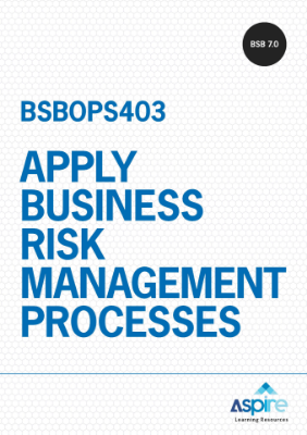 Picture of BSBOPS403 Apply business risk management processes eBook