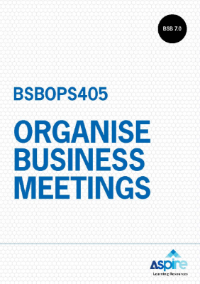 Picture of BSBOPS405 Organise business meetings eBook