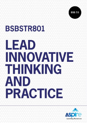 Picture of BSBSTR801 Lead innovative thinking and practice eBook