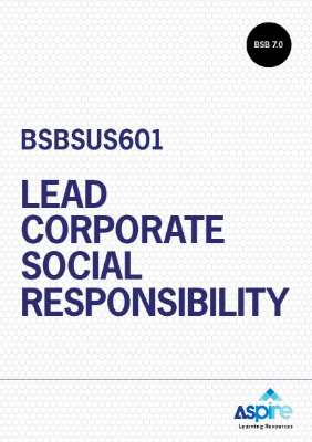 Picture of BSBSUS601 Lead corporate social responsibility eBook