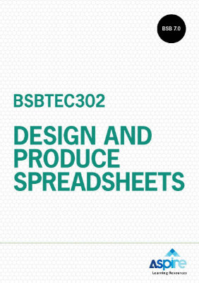 Picture of BSBTEC302 Design and produce spreadsheets eBook