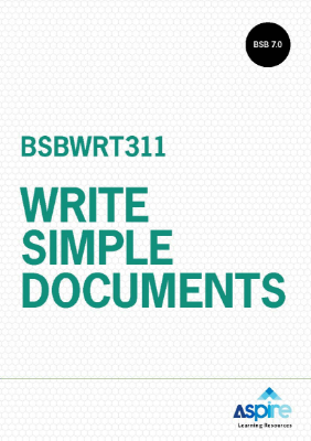 Picture of BSBWRT311 Write simple documents eBook