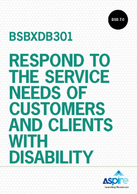 Picture of BSBXDB301 Respond to the service needs of customers and clients with disability eBook (Version 2.1)