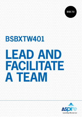 Picture of BSBXTW401 Lead and facilitate a team eBook