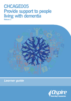 Picture of CHCAGE005 Provide support to people living with dementia eBook