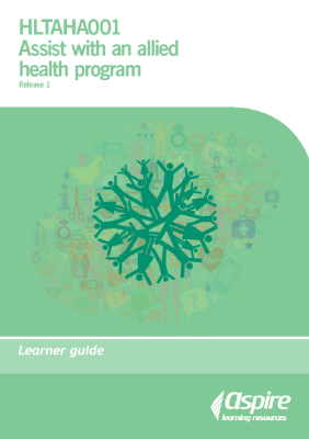 Picture of HLTAHA001 Assist with an allied health program eBook