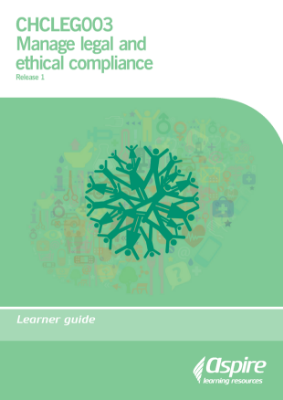 Picture of CHCLEG003 Manage legal and ethical compliance eBook