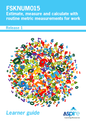 Picture of FSKNUM015 Estimate, measure and calculate with routine metric measurements for work eBook