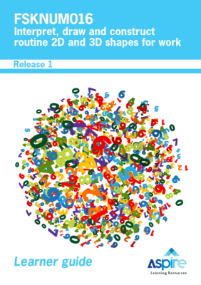 Picture of FSKNUM016 Interpret, draw and construct routine 2D and 3D shapes for work eBook