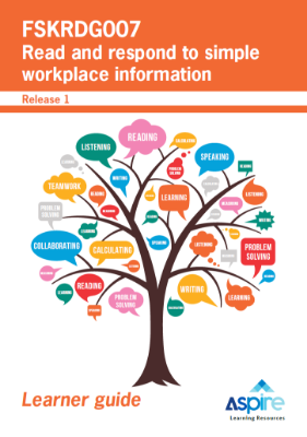 Picture of FSKRDG007 Read and respond to simple workplace information eBook