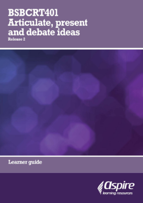 Picture of BSBCRT401 Articulate, present and debate ideas eBook