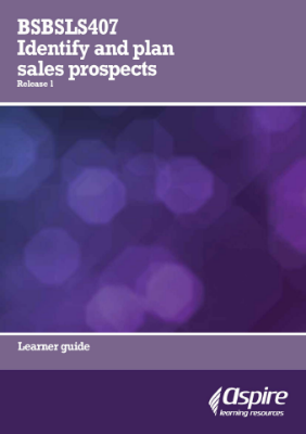 Picture of BSBSLS407 Identify and plan sales prospects eBook