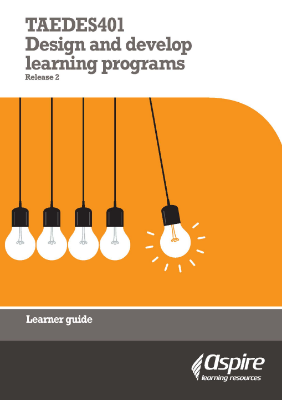 Picture of TAEDES401 Design and develop learning programs eBook