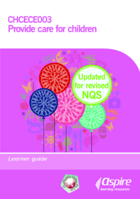 Picture of CHCECE003 Provide care for children - NQS updated eBook